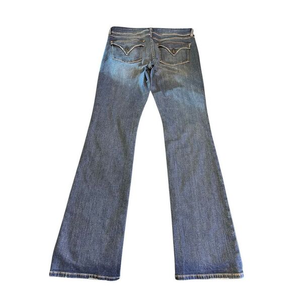 Hudson Jeans size 12(31) Beth Baby Boot Cut Jeans Dark Wash Flap Pocket Y2k - Picture 3 of 10